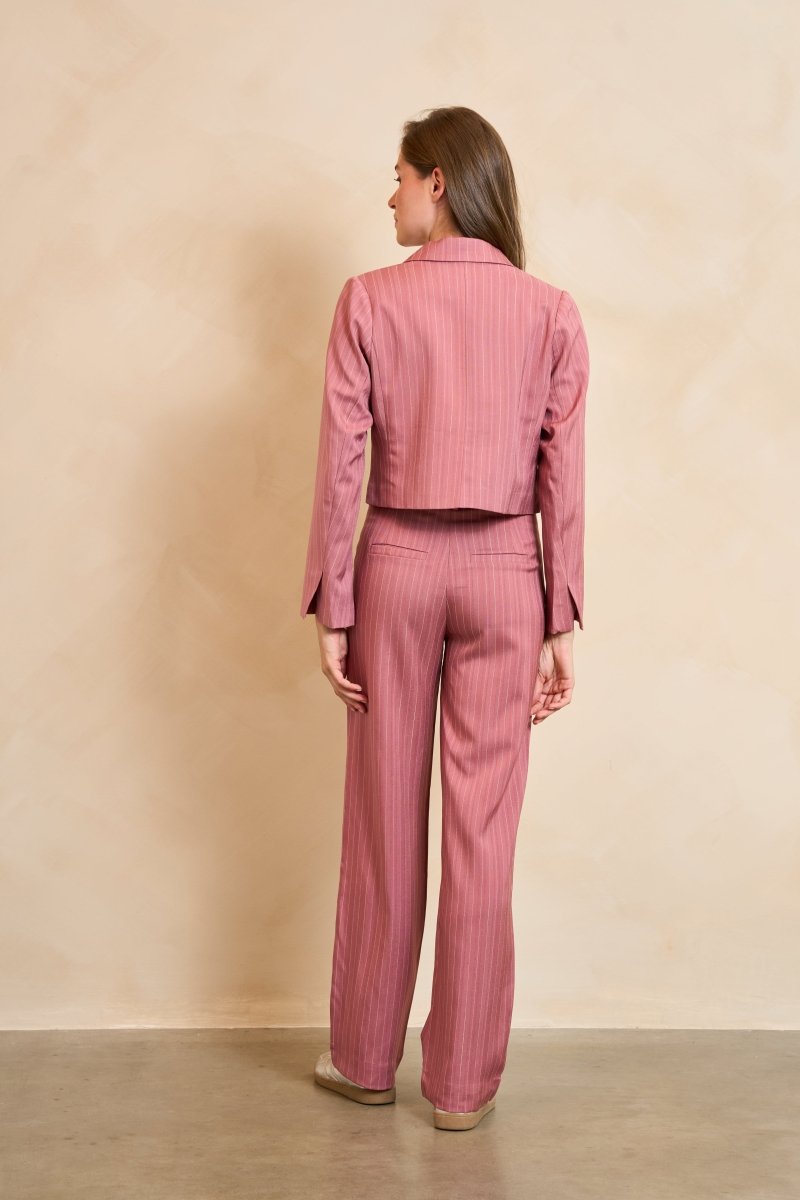 Lofty Manner Blazer Norelle | Mauve pink in gedempte oudroze, getailleerd