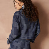 Ilja - Patchwork Straight Mid Blue | Jo&Co Club