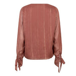 Lofty Manner Blouse Lora | Mauve Pink in Roestbruin, Relaxte pasvorm