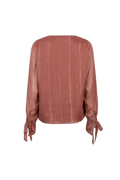 Lofty Manner Blouse Lora | Mauve Pink in Roestbruin, Relaxte pasvorm