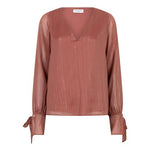 Lofty Manner Blouse Lora | Mauve Pink in Diep roestbruin, Losvallend, relaxed fit