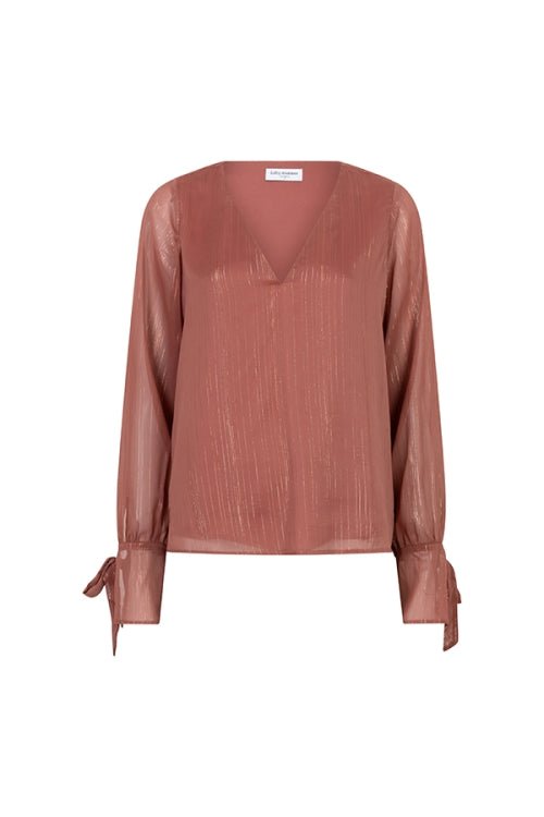 Lofty Manner Blouse Lora | Mauve Pink in Diep roestbruin, Losvallend, relaxed fit