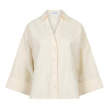 Lofty Manner Blouse Selou | Ecru in Licht ecru, losvallend