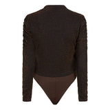 Lofty Manner Body Everly bruin – Tops van Lofty Manner, kleur XS, maat | Jo&Co