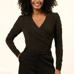 Lofty Manner Body Everly bruin – Tops van Lofty Manner, kleur XS, maat | Jo&Co