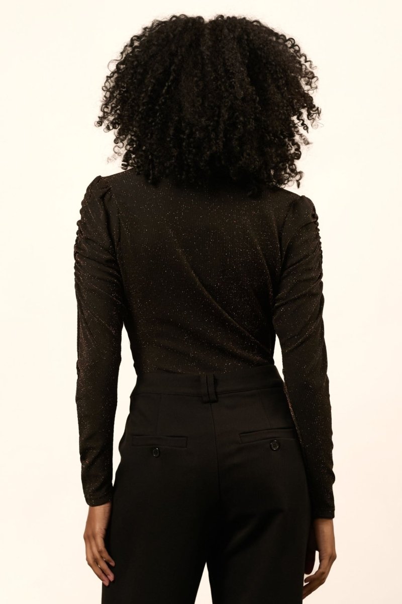 Lofty Manner Body Everly bruin – Tops van Lofty Manner, kleur XS, maat | Jo&Co