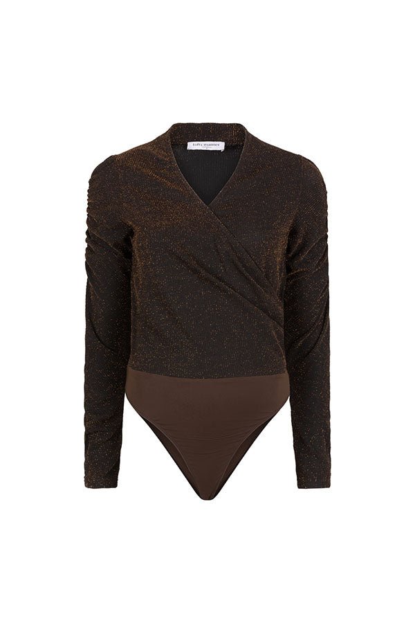 Lofty Manner Body Everly bruin – Tops van Lofty Manner, kleur XS, maat | Jo&Co