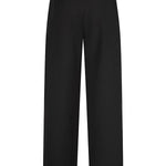Achterkant zwarte pantalon Jax – knooplipjes onderaan de pijpen | Jo&Co Club