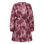 Lofty Manner Dress Alou | Mauve Ombre in Diep pruimrood en vergrijsd lichtroze in, a-lijn