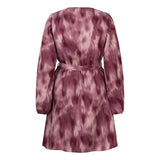 Lofty Manner Dress Alou | Mauve Ombre in Diep pruimrood en vergrijsd lichtroze in, a-lijn