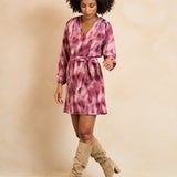 Lofty Manner Dress Alou | Mauve Ombre in mix, a-lijn