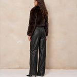 Achterkant fake fur jas Lofty Manner Kaia | Jo&Co Club