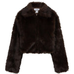 Productfoto fake fur jas Lofty Manner Kaia, voorkant | Jo&Co Club