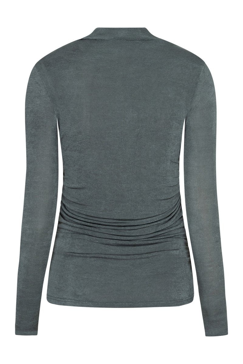 Productfoto achterkant top Lofty Manner Kelly in dark mint | Jo&Co Club