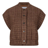 voorkant van gilet lofty manner bruin