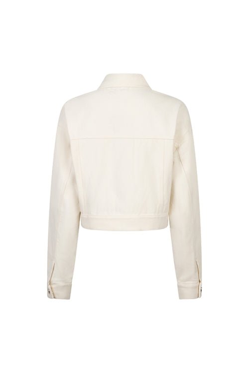 Lofty Manner Jacket Iselin | Ecru in Gebroken wit, Kort