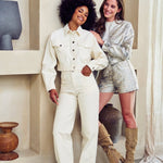 Lofty Manner Jacket Iselin | Ecru in Licht ecru, Cropped