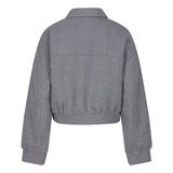 productfoto van het julia jacket van lofty manner in grijs.