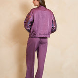 Lofty Manner Jacket Oree | Purple in Diep gematigd auberginepaars, Cropped