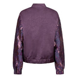 Lofty Manner Jacket Oree | Purple in Diep auberginepaars, bomberjack