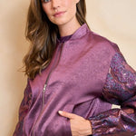 Lofty Manner Jacket Oree | Purple in Diep pruimpaars, aansluitend