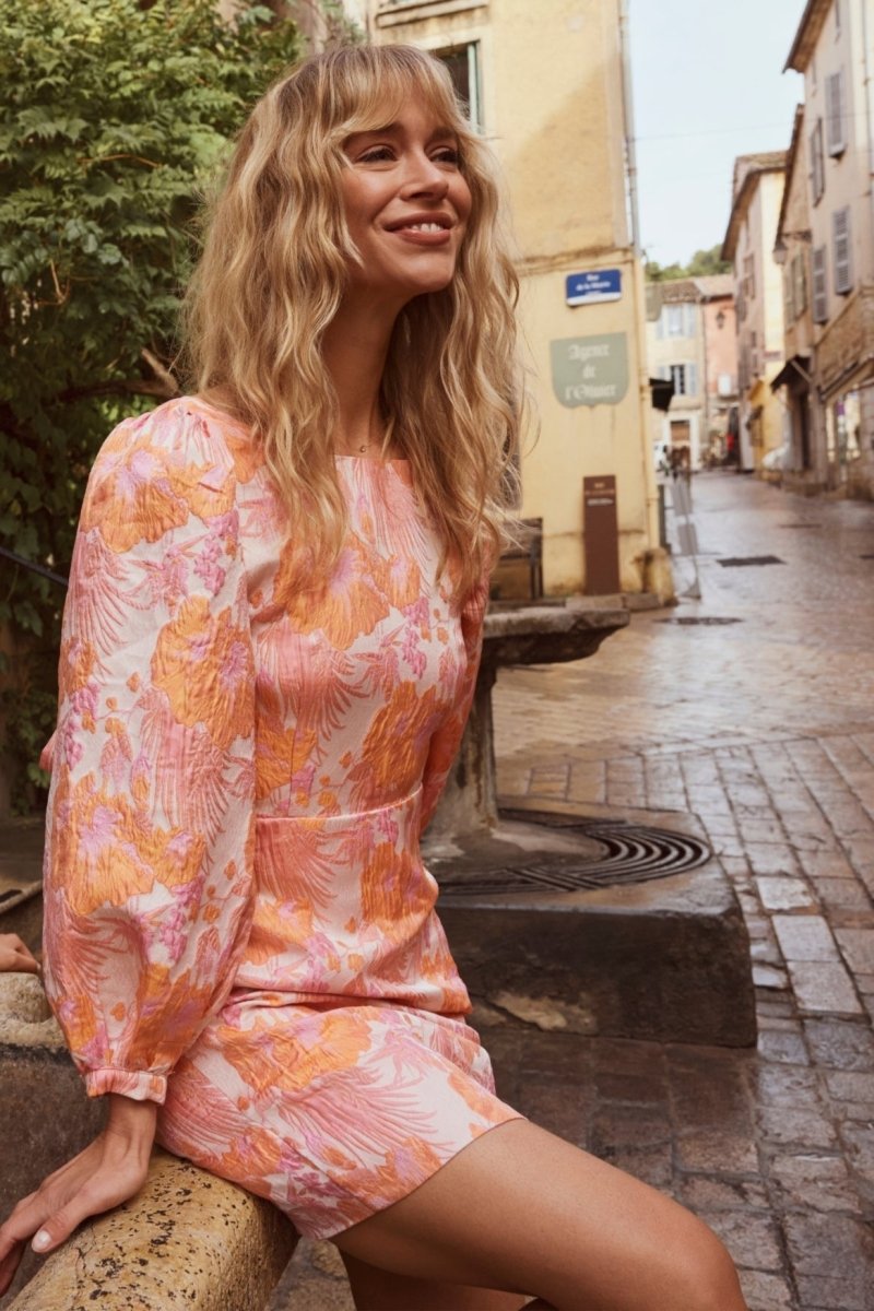 Lofty Manner Jurk Elyf in roze multicolor – foto 4