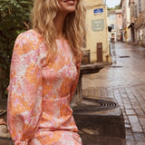 Lofty Manner Jurk Elyf in roze multicolor – foto 4