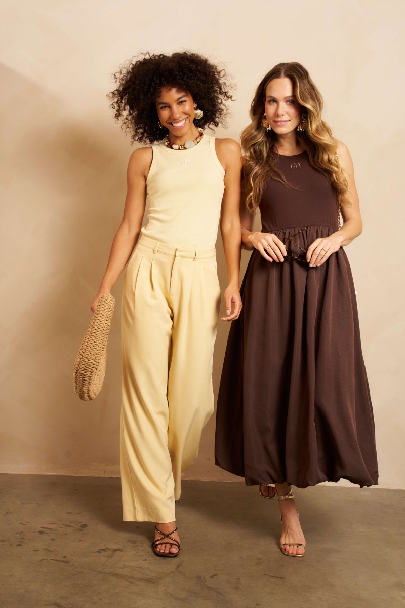 Jurk in Brown | Lofty Manner Pia | Jo&Co Club