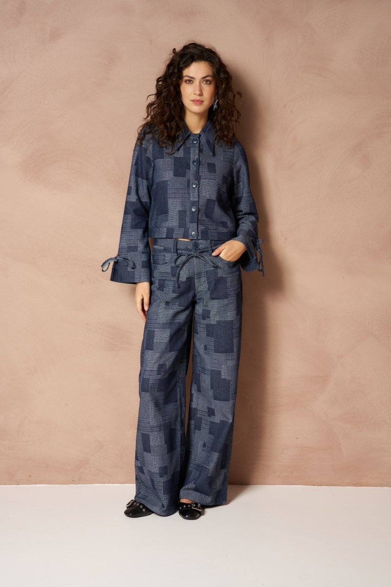 Inoa - Denim Patchwork Mid Blue | Jo&Co Club