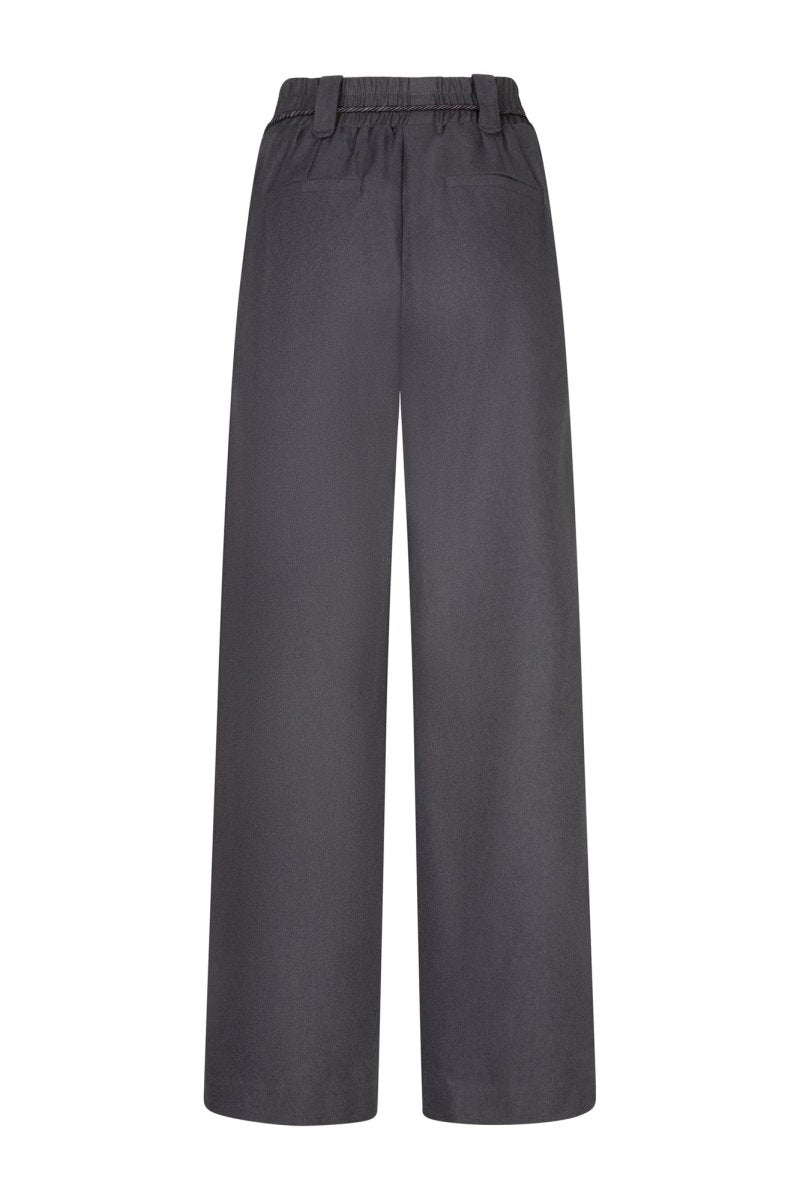 Productfoto achterkant pantalon Lofty Manner Kela in anthracite | Jo&Co Club