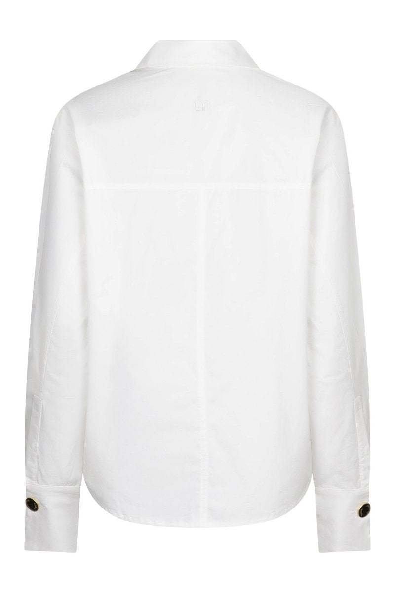 Productfoto achterkant blouse Lofty Manner Kila met knopen op de manchet | Jo&Co Club