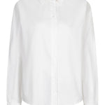 Productfoto witte poplin blouse Lofty Manner Kila, voorkant | Jo&Co Club