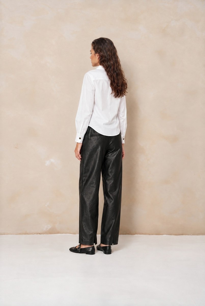 Achterkant poplin blouse Lofty Manner Kila – relaxed fit | Jo&Co Club