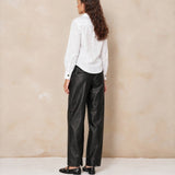 Achterkant poplin blouse Lofty Manner Kila – relaxed fit | Jo&Co Club