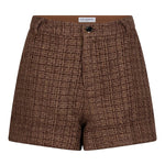 Productfoto van de aziza short in tweed met glitter.