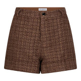 Productfoto van de aziza short in tweed met glitter.