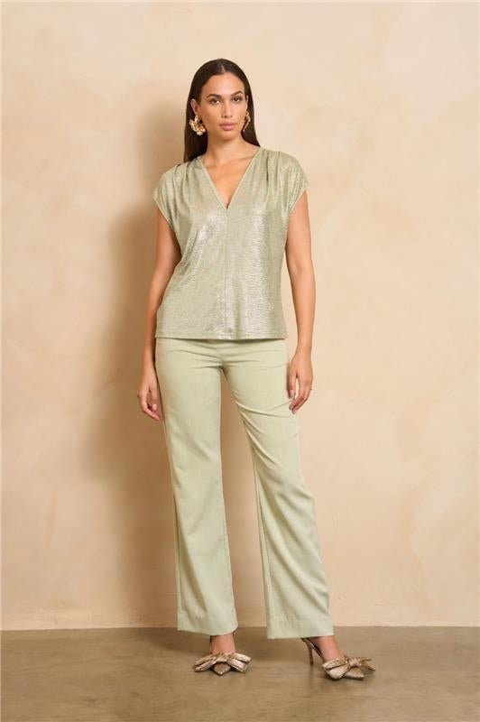 Lofty Manner Top Elian in mint met goud