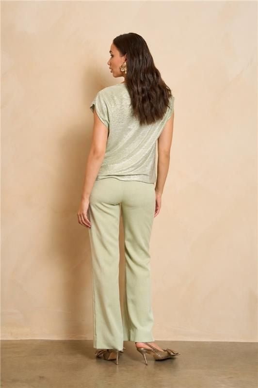 Lofty Manner Top Elian in mint met goud – foto 2