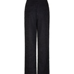 productfoto van de dora pants van lofty manner in zwart met glitters.