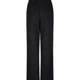 productfoto van de dora pants van lofty manner in zwart met glitters.