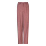 Lofty Manner Trouser Junae | Mauve pink in Gedempt oudroze, Wijde rechte pijpen; Relaxed fit