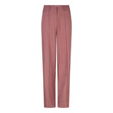 Lofty Manner Trouser Junae | Mauve pink in Gedempt oudroze, Wijde rechte pijpen; Relaxed fit