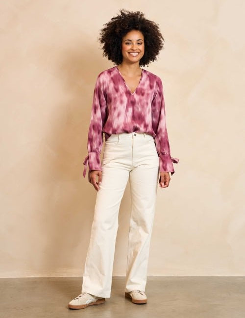 Lofty Manner Trouser Rosema Ecru – Broeken van Lofty Manner, kleur 34/XS, maat | Jo&Co Club