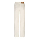 Lofty Manner Trouser Rosema | Ecru in Ecru, Rechte pijpen met een relaxte pasvorm