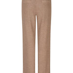 Broek Lofty Manner Trouser Savy Gold – rechte broek met getextureerde stof | Jo&Co Club
