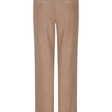 Broek Lofty Manner Trouser Savy Gold – rechte broek met getextureerde stof | Jo&Co Club
