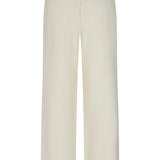 Lofty Manner Trouser Serin | Ecru in Licht crèmekleurig, Relaxed fit met wijde, rechtvallende pijpen