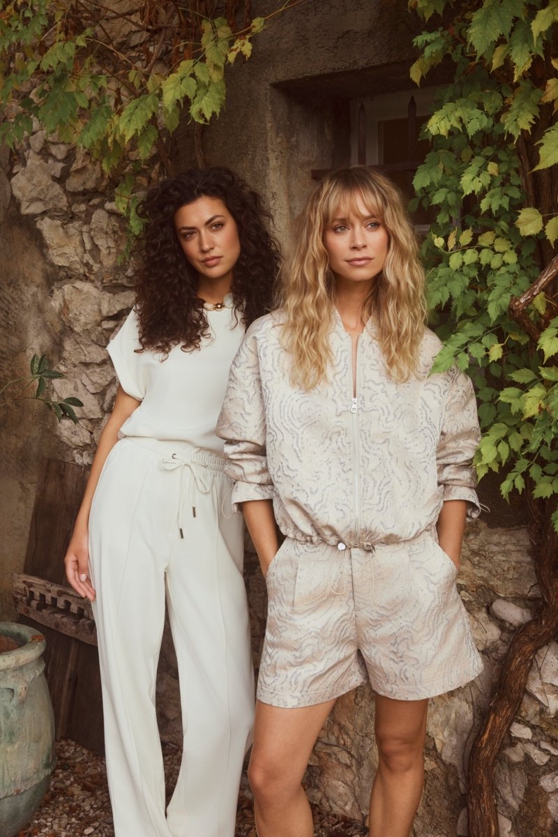 Lofty Manner Trouser Serin | Ecru in Gebroken wit (neigt naar zeer licht, wide leg