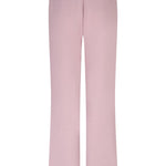 Broek Lofty Manner Trouser Solana in dusty pink - wide leg pantalon met elastische tailleband | Jo&Co Club