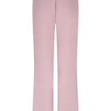 Broek Lofty Manner Trouser Solana in dusty pink - wide leg pantalon met elastische tailleband | Jo&Co Club